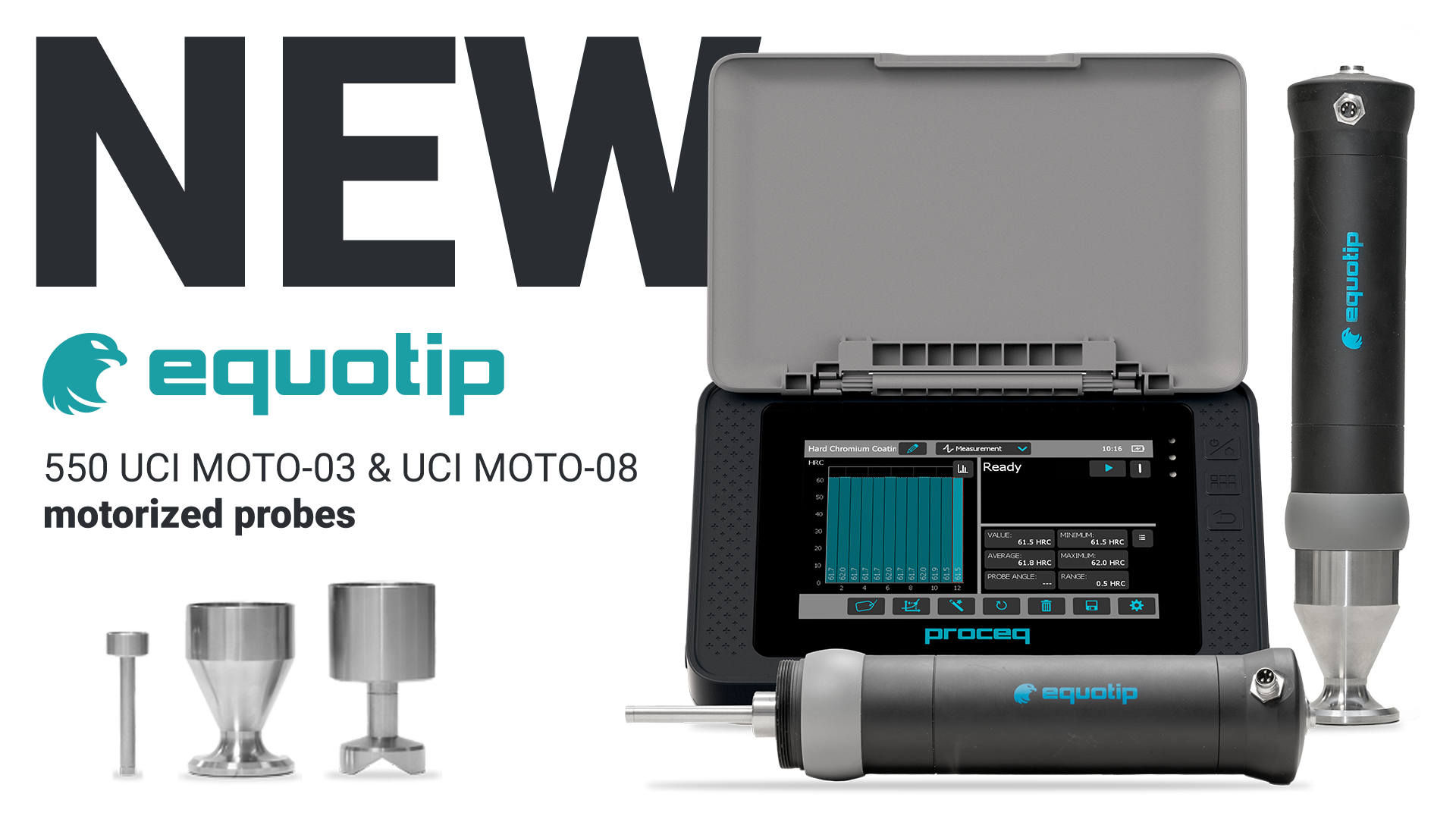 Proceq Launches New Equotip 550 UCI Motorized Probes for