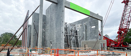 Time-critical investigation and testing of a precast concrete beam using UPV