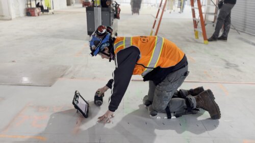 GPR concrete scanning SafeCore systems pan deck, warehouse